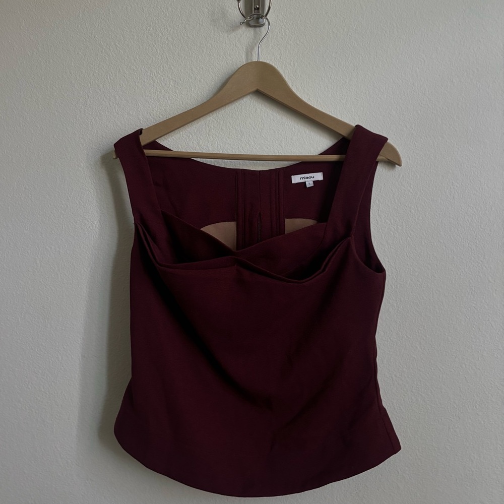 Miaou Rich Burgundy Top